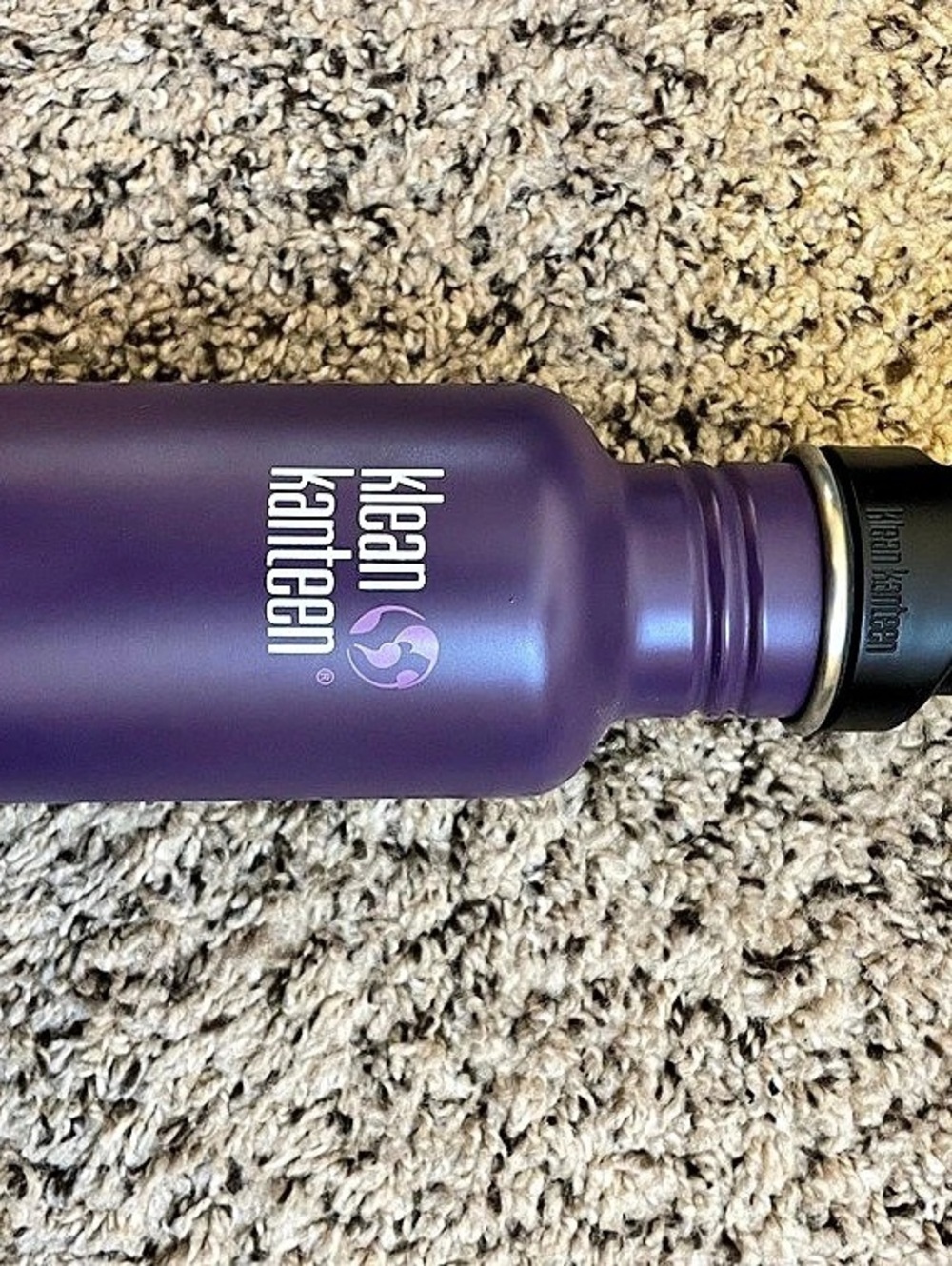 Klean Kanteen Classic 18 oz Water Bottle Purple & Black